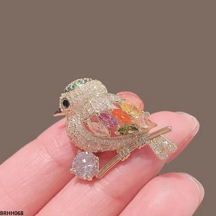 Beautiful Sparrow Brooch