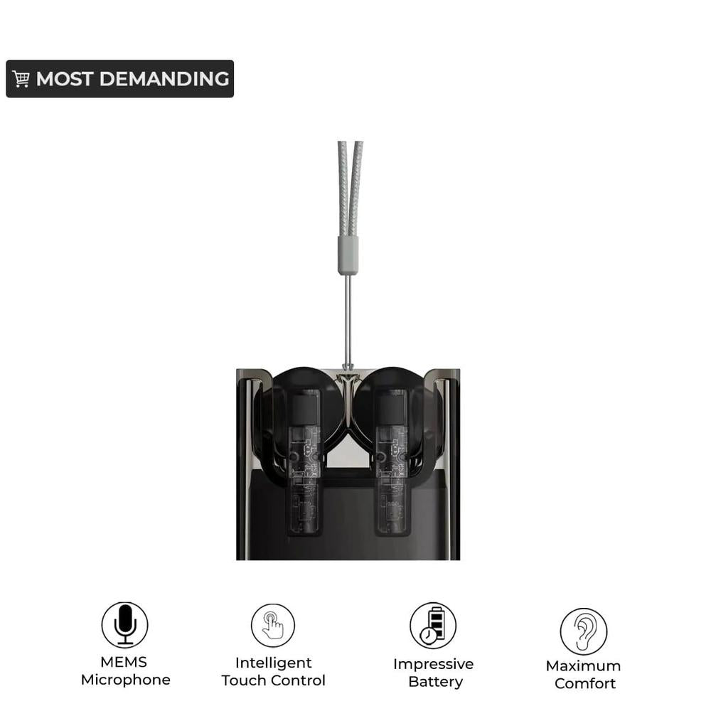 Amgras Future A1 pro Tws wireless Earbuds, Black