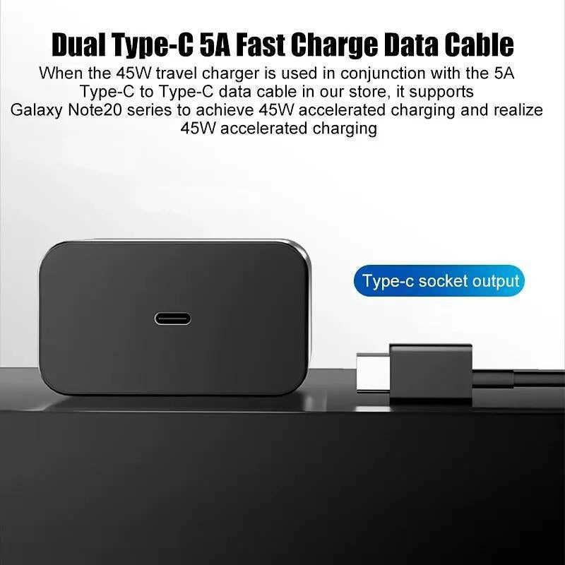 45 Watts Android Charger With PD Cable