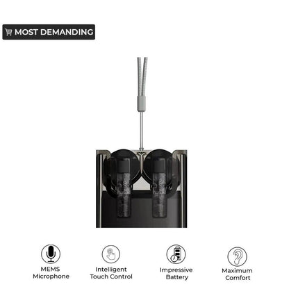 Amgras Future A1 pro Tws wireless Earbuds, Black